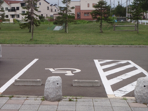 身障者用駐車場の写真
