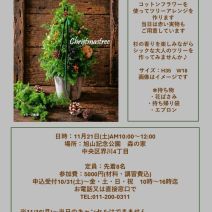 「【10月31日受付開始】園芸講習会「クリスマスツリーアレンジ」のご案内」の写真