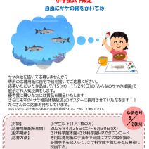 「サケの絵をかこう!」の写真