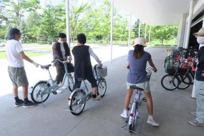 レンタサイクル貸出