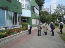 中島児童会館前に集合