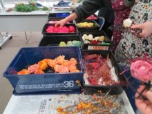 飾り用のプリザーブドフラワーいろいろ