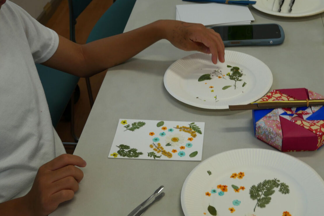 制作しているようす