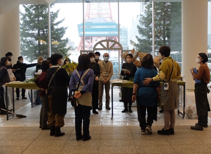 作業前に集まったところ