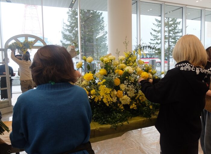 アレンジ制作中の様子