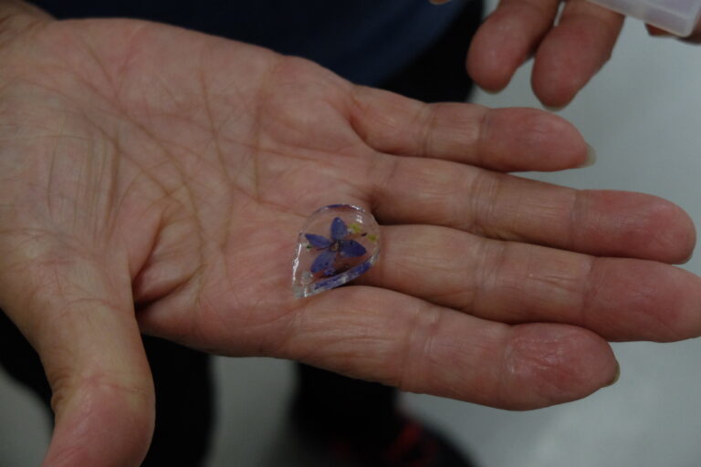 でき上ったレジン