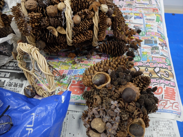 何かの動物を作っている途中の様子