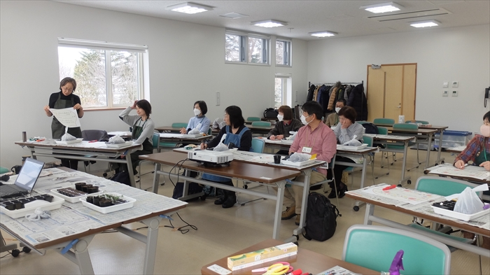 種まき育苗講習会受講者