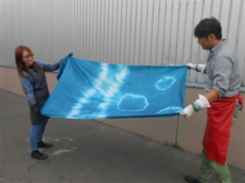 しぼり模様がきれいな作品