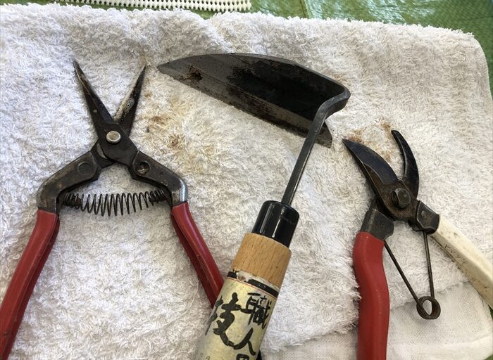 汚れ落としの様子