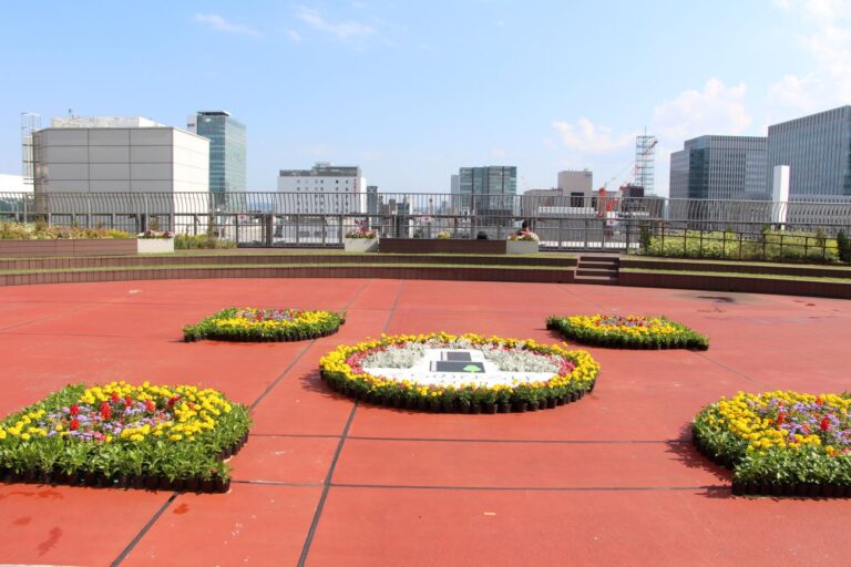 鉢花によるフラワーカーペット