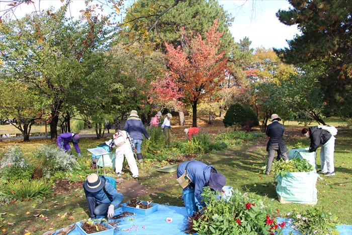片付けが終わりに近づいている