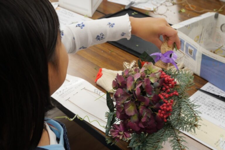 参加者のスワッグ作品