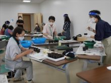 サポーターさんが教えている様子