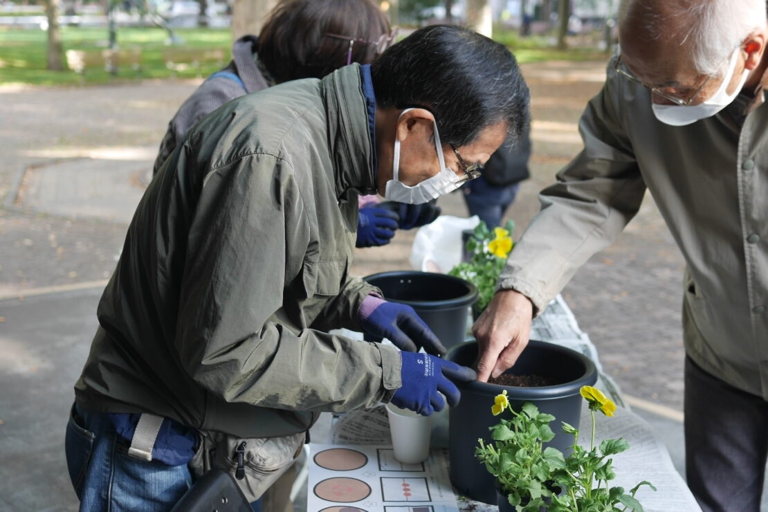 寄せ植えづくり②
