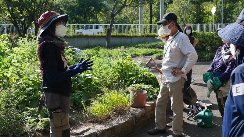 グリーンエプロンズの花壇