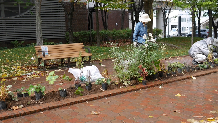 配置しているところ
