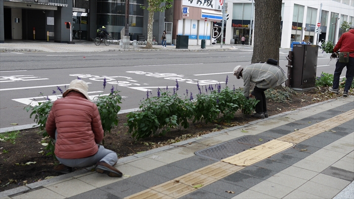 市民交流プラザ前の様子
