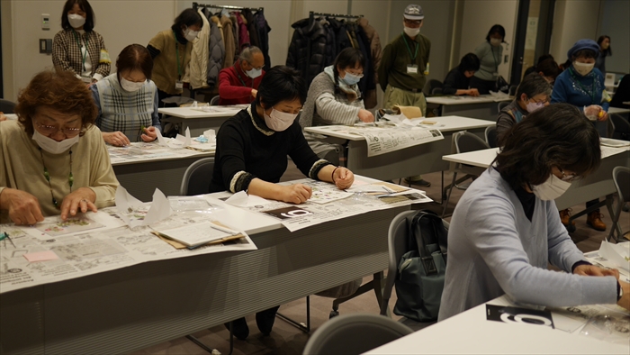 フレーム制作の様子