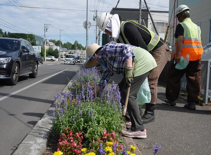 建設会社の方のボランティア