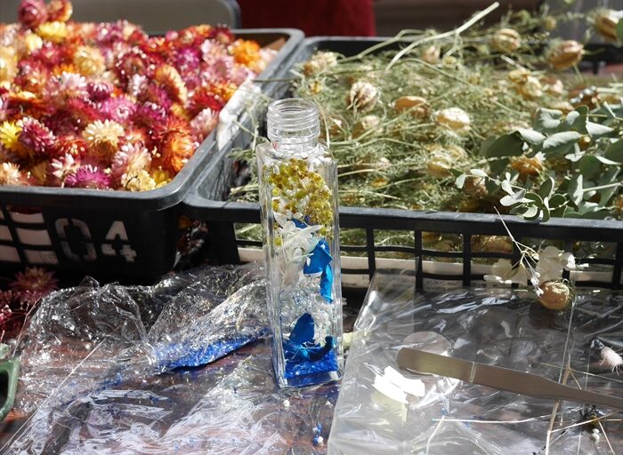 できあがったハーバリウム