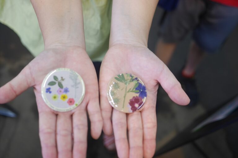 参加者の作った缶バッジ