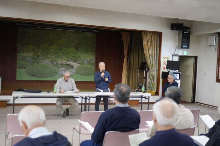 会館でのお話のようす