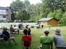 軽音楽部のバンド演奏の様子