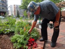 名札を立てているところ