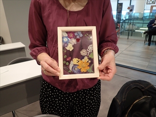 出来上がったフローティングフレーム