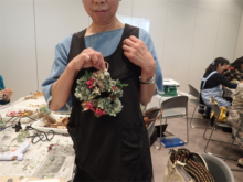 できたリースのおひろめ　シルバーリーフのリース