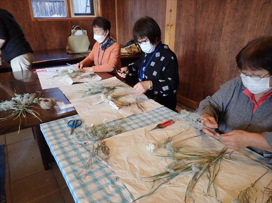 練習の小さなスワッグつくり