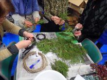 ニオイヒバの流れ作業