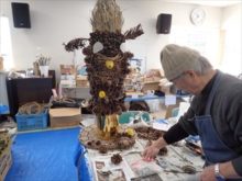 動物をつくっているところ