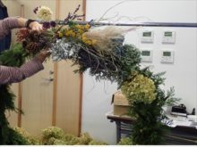 ドライフラワーをつけるところ