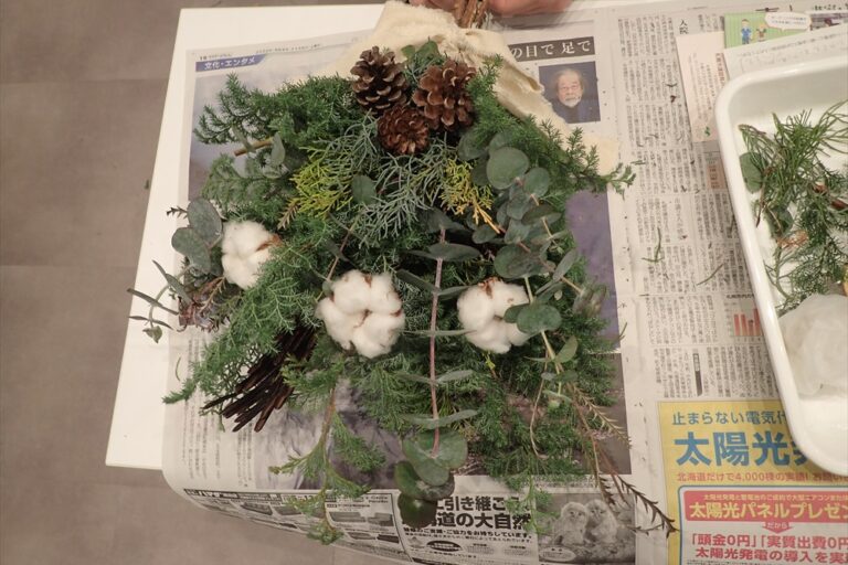 完成したスワッグ