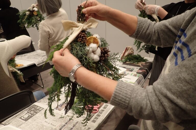 完成したスワッグ