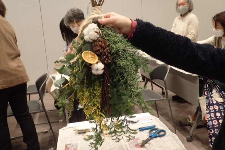 完成したスワッグ