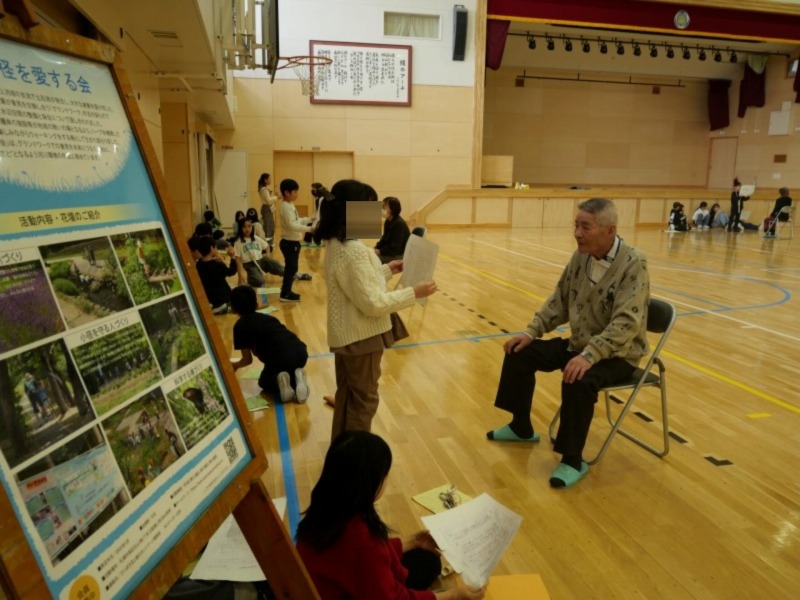 児童の発表のようす