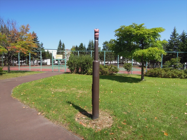 テニスコート前園路灯