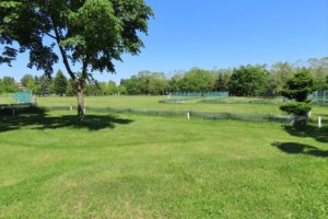 閉鎖中のパークゴルフ場の写真