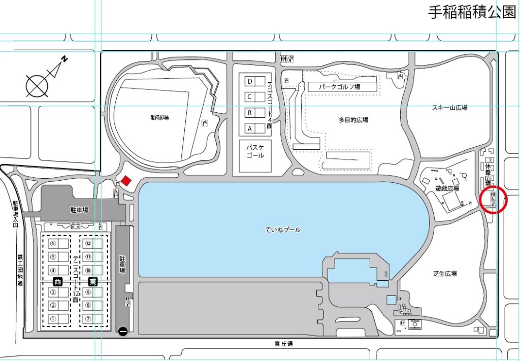 故障したトイレの位置図