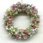 ドライフラワーのリースの写真