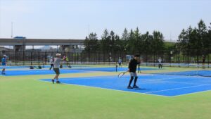 ラリー中の写真