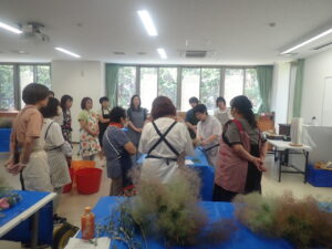 スモークツリーガーランド講座の様子2