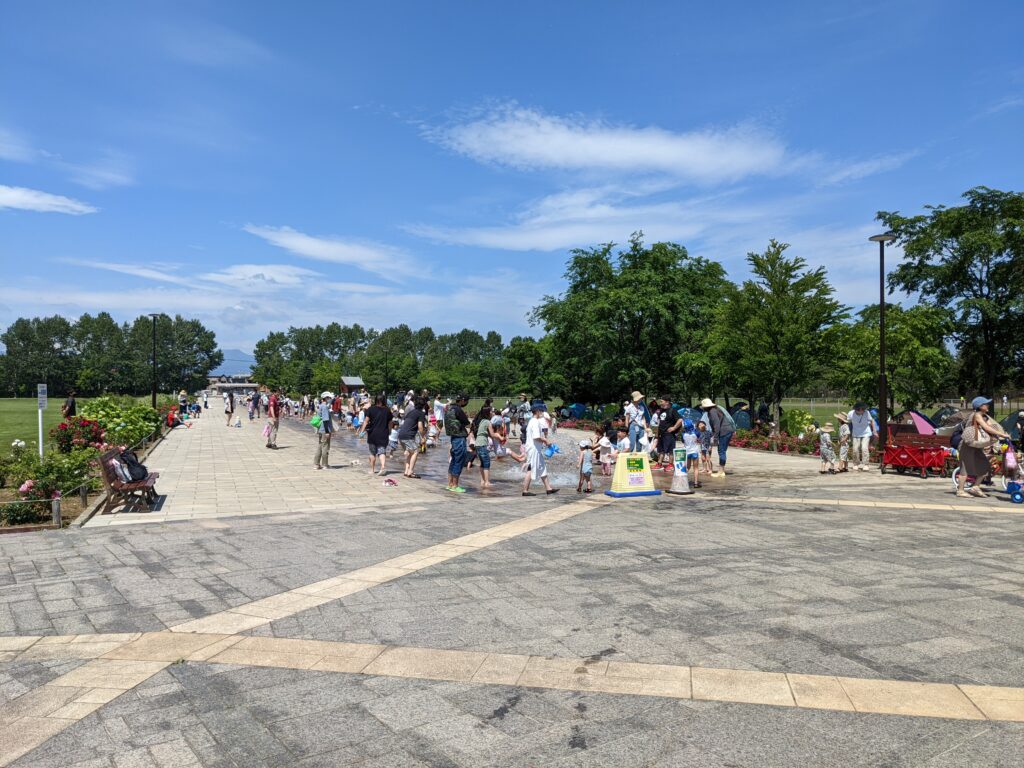 「今日（7月3日）の公園の様子」の画像