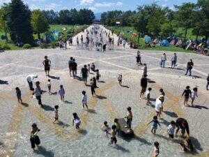 水遊びの様子