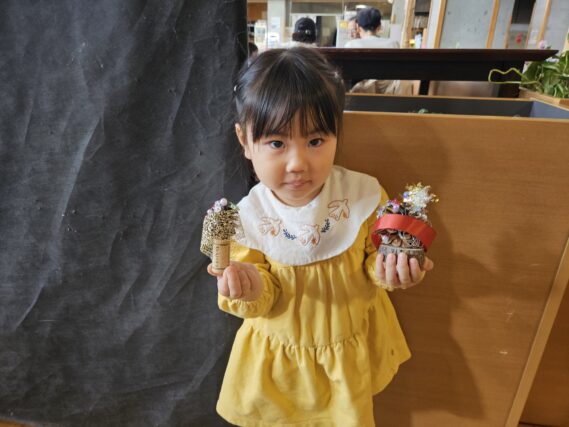 「「まつぼっくりツリーを作ろう！」終了しました」の画像