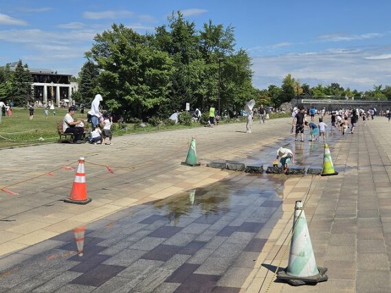 「8月11日のカナール（水路）の下流側閉鎖について」の画像
