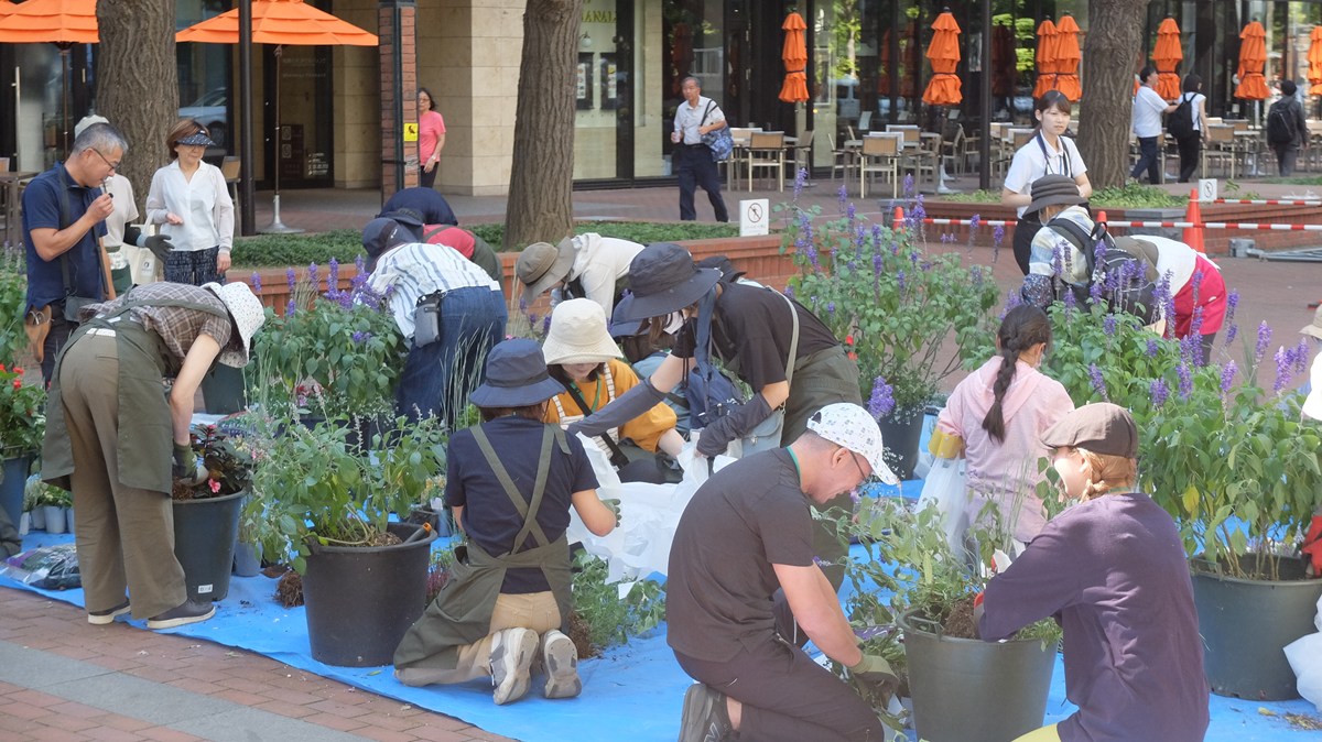 さっぽろ花と緑のネットワーク推進支援事業受託業務のイメージ